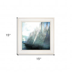 Sailboat Marina I 2 White Framed Print Wall Art - Homeroots
