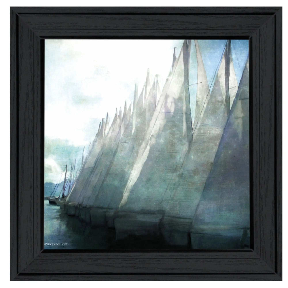 Sailboat Marina I 3 Black Framed Print Wall Art - Homeroots - Flyclothing LLC