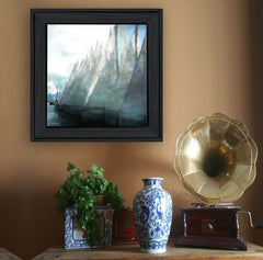 Sailboat Marina I 3 Black Framed Print Wall Art - Homeroots