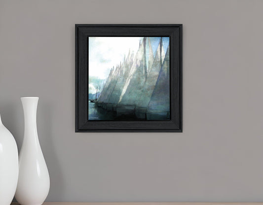 Sailboat Marina I 3 Black Framed Print Wall Art - Homeroots