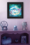 Woodland Cove Mermaid 1 Black Framed Print Wall Art - Homeroots