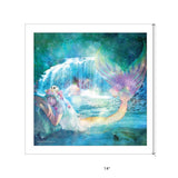 Woodland Cove Mermaid 2 White Framed Print Wall Art - Homeroots - Flyclothing LLC