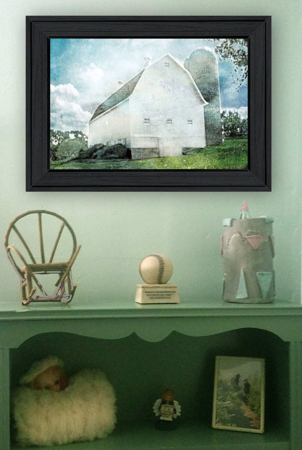 White Barn 2 Black Framed Print Wall Art - Homeroots - Flyclothing LLC