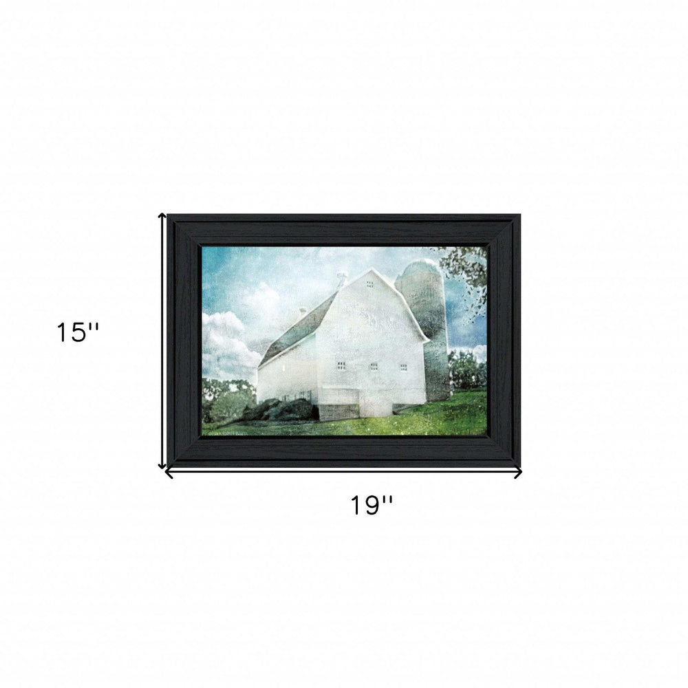 White Barn 2 Black Framed Print Wall Art - Homeroots - Flyclothing LLC