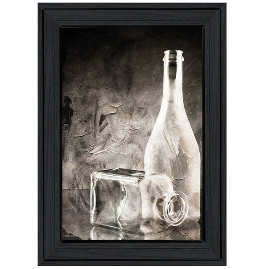 Moody Gray Glassware Still Life 2 Black Framed Print Kitchen Wall Art - Homeroots