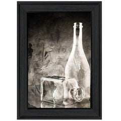 Moody Gray Glassware Still Life 2 Black Framed Print Kitchen Wall Art - Homeroots