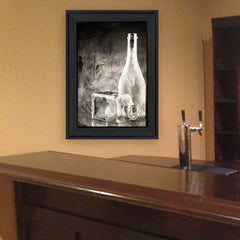 Moody Gray Glassware Still Life 2 Black Framed Print Kitchen Wall Art - Homeroots