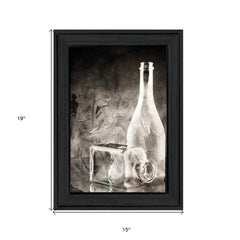 Moody Gray Glassware Still Life 2 Black Framed Print Kitchen Wall Art - Homeroots