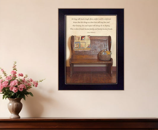 Friends Become Family Black Framed Print Wall Art - Homeroots