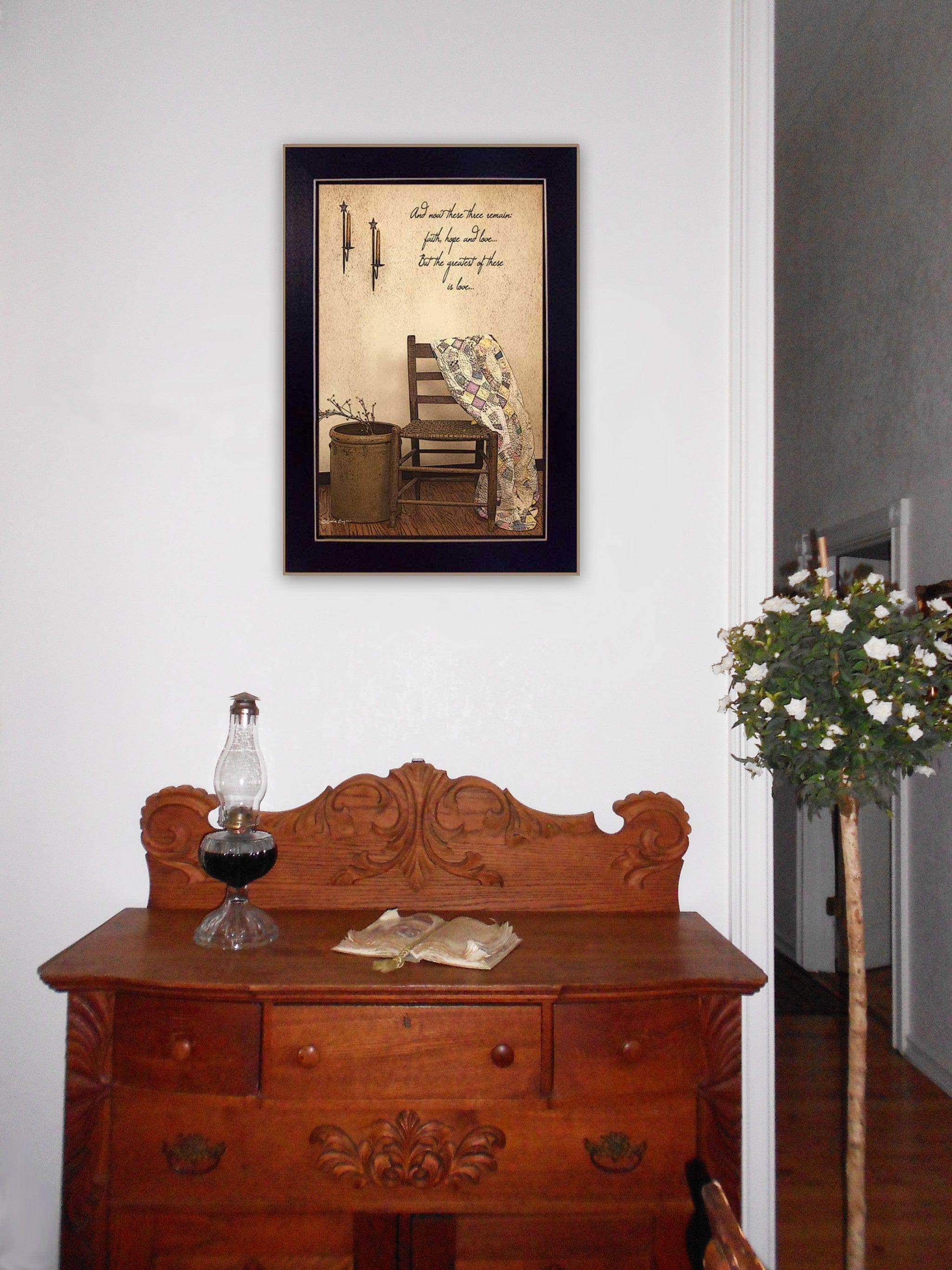 These Three Remain 4 Black Framed Print Wall Art - Homeroots - Flyclothing LLC