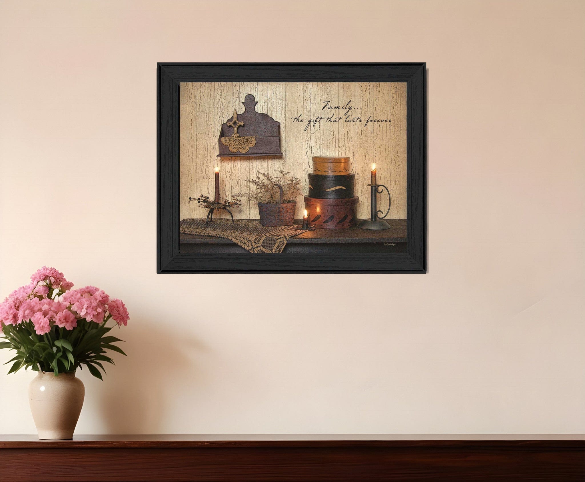 Forever Family 2 Black Framed Print Wall Art - Homeroots