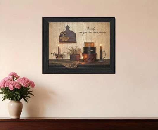 Forever Family 2 Black Framed Print Wall Art - Homeroots