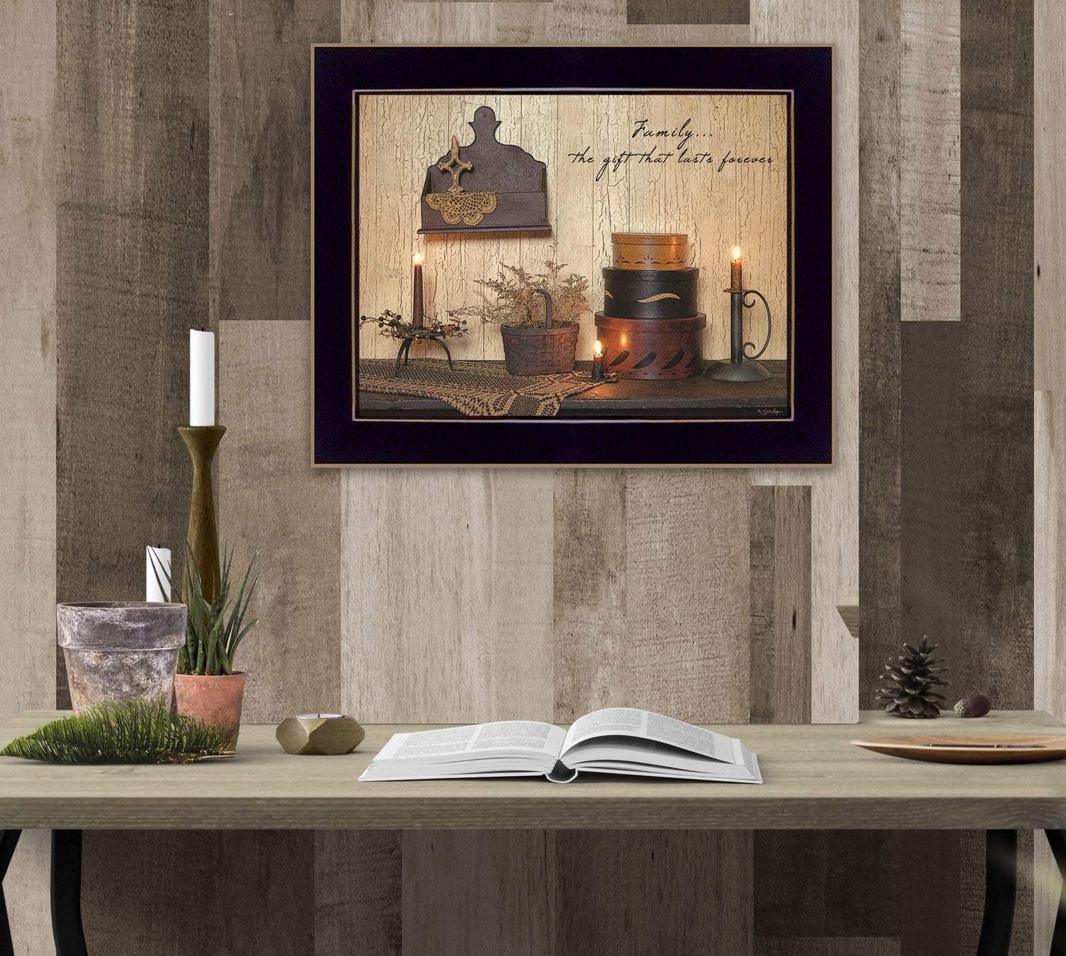 Forever Family 3 Black Framed Print Wall Art - Homeroots - Flyclothing LLC