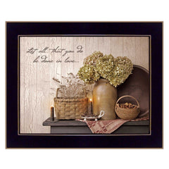 Done in Love 2 Black Framed Print Wall Art - Homeroots