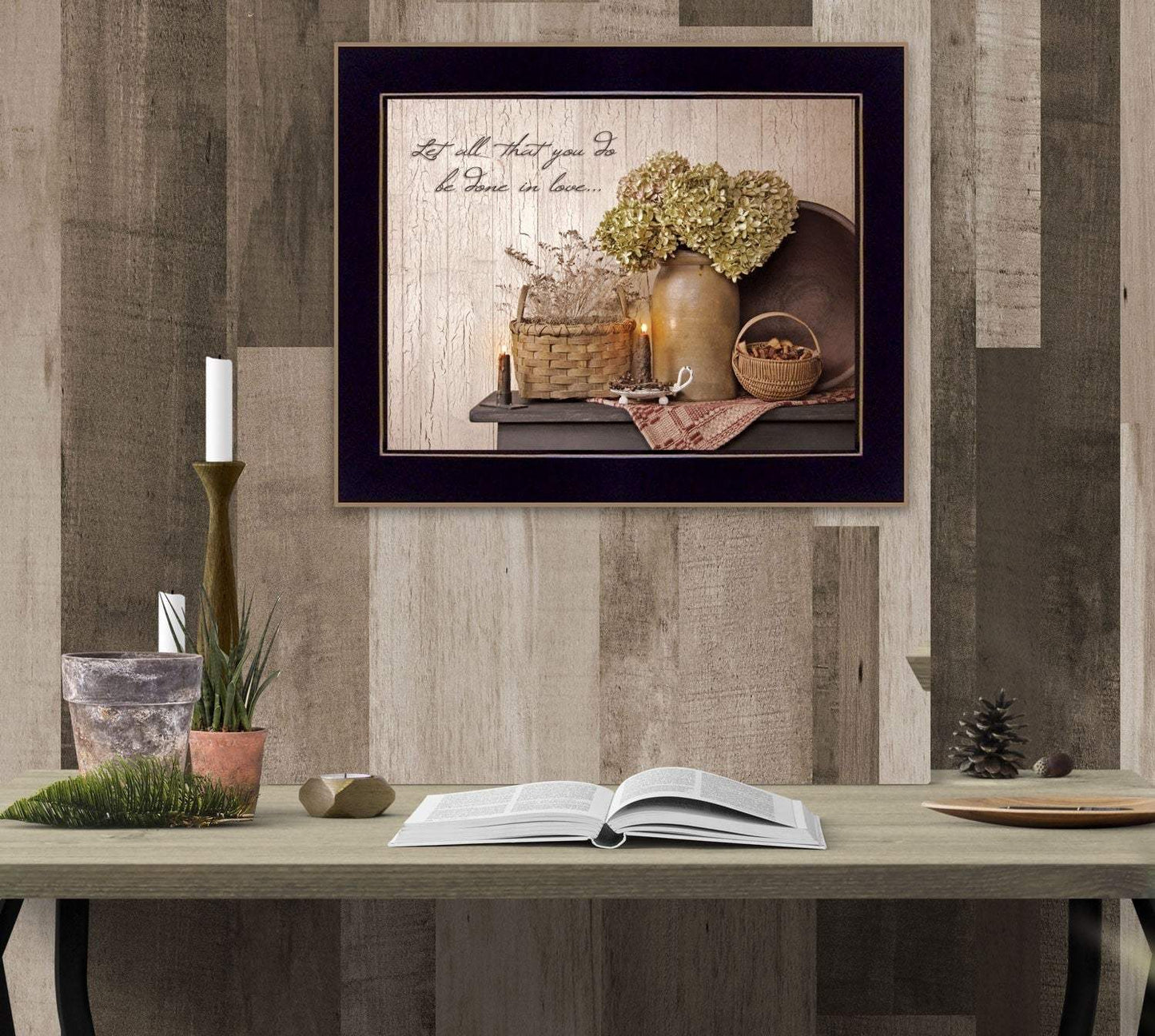 Done in Love 2 Black Framed Print Wall Art - Homeroots - Flyclothing LLC
