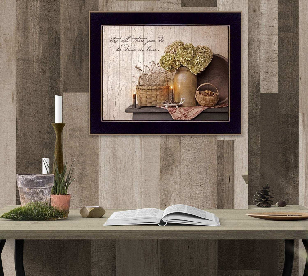 Done in Love 2 Black Framed Print Wall Art - Homeroots - Flyclothing LLC