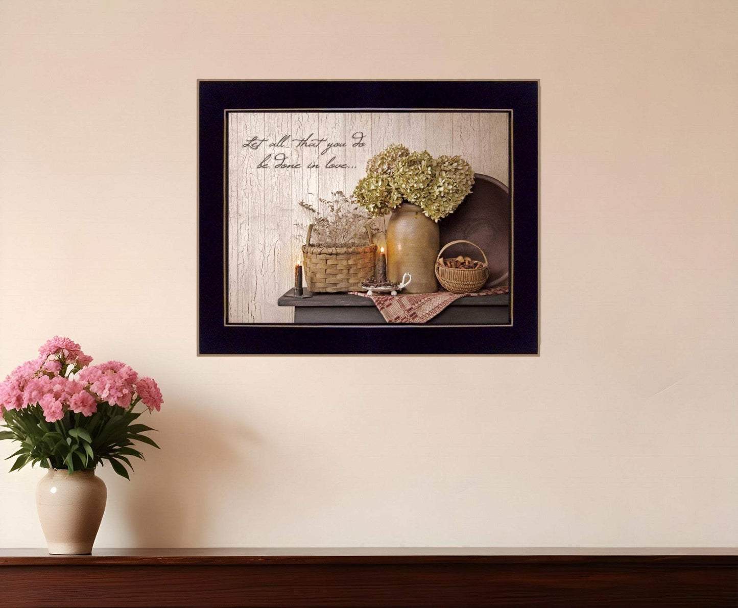 Done in Love 2 Black Framed Print Wall Art - Homeroots - Flyclothing LLC
