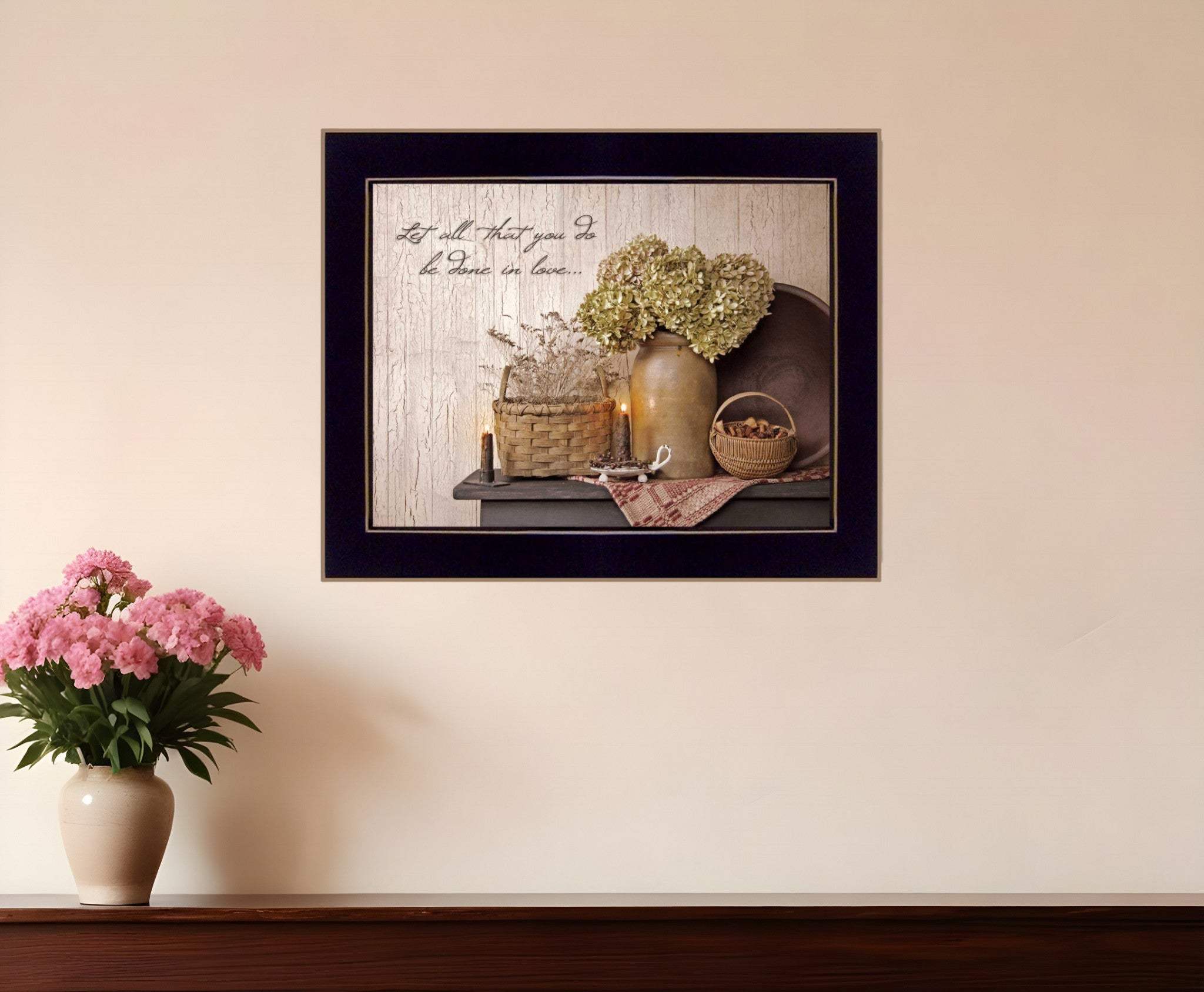 Done in Love 2 Black Framed Print Wall Art - Homeroots - Flyclothing LLC
