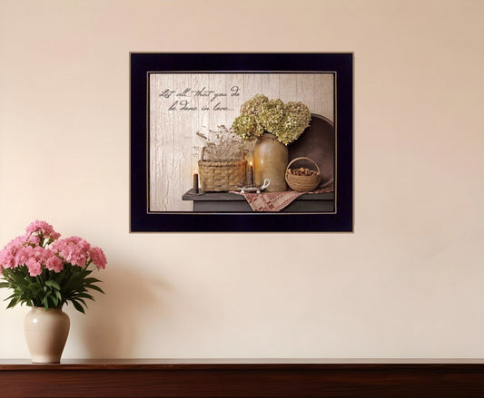 Done in Love 2 Black Framed Print Wall Art - Homeroots