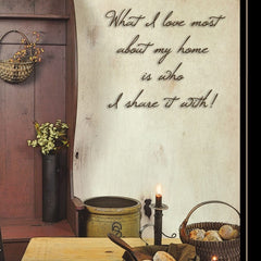 What I love Most 3 Black Framed Print Kitchen Wall Art