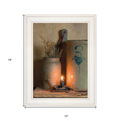 No 3 Bee Sting on a crock 1 White Framed Print Wall Art - Homeroots