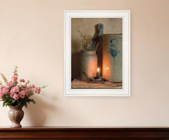 No 3 Bee Sting on a crock 1 White Framed Print Wall Art - Homeroots