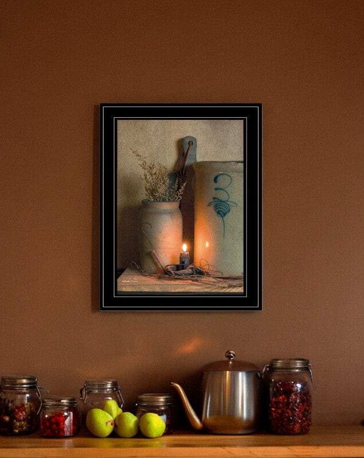 No 3 Bee Sting on a crock 2 Black Framed Print Wall Art - Homeroots - Flyclothing LLC