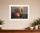 The Red Basket 1 White Framed Print Wall Art - Homeroots - Flyclothing LLC