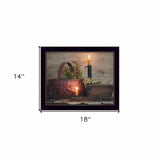 The Red Basket 3 Black Framed Print Wall Art - Homeroots - Flyclothing LLC