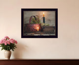 The Red Basket 3 Black Framed Print Wall Art - Homeroots
