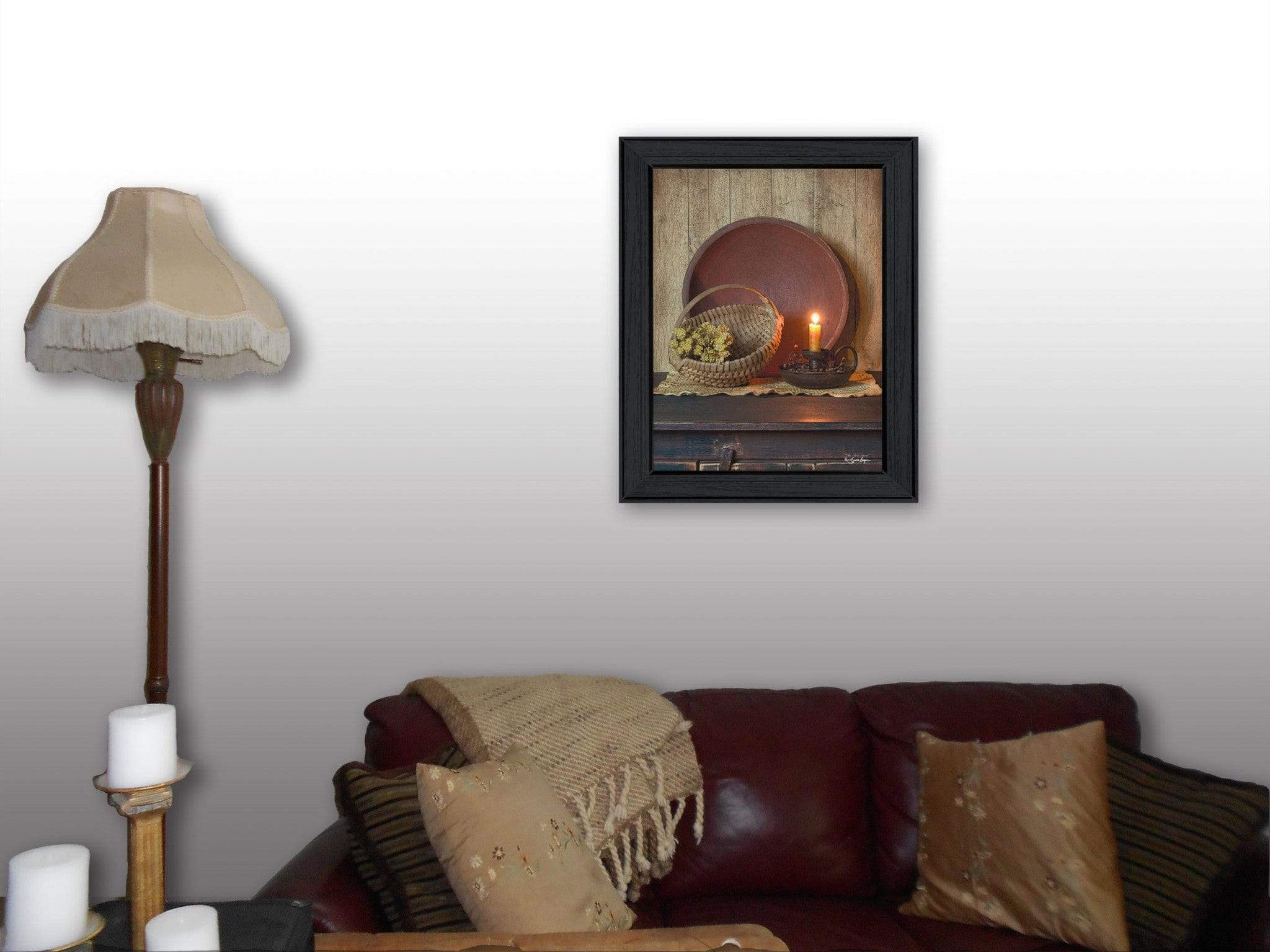 The Red Bowl 1 Black Framed Print Wall Art - Homeroots - Flyclothing LLC