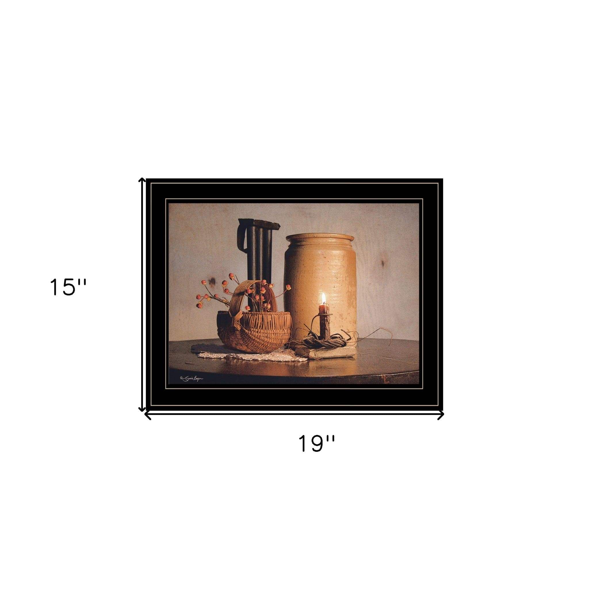 Bittersweet Basket 2 Black Framed Print Wall Art - Homeroots - Flyclothing LLC