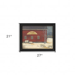Hartwick Wool Co Black Framed Print Wall Art - Homeroots