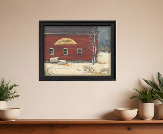 Hartwick Wool Co Black Framed Print Wall Art - Homeroots