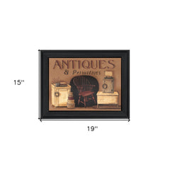Antiques and Primitives Black Framed Print Wall Art - Homeroots