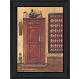 Old Red Pie Safe Black Framed Print Wall Art - Homeroots - Flyclothing LLC