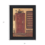 Old Red Pie Safe Black Framed Print Wall Art - Homeroots - Flyclothing LLC
