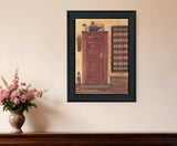 Old Red Pie Safe Black Framed Print Wall Art - Homeroots - Flyclothing LLC