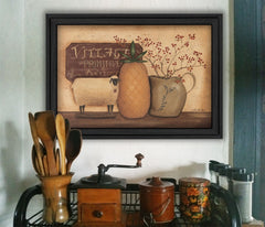 Country Necessities Black Framed Print Bathroom Wall Art - Homeroots