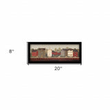 The Village Proper Black Framed Print Wall Art - Homeroots - Flyclothing LLC