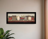 The Village Proper Black Framed Print Wall Art - Homeroots