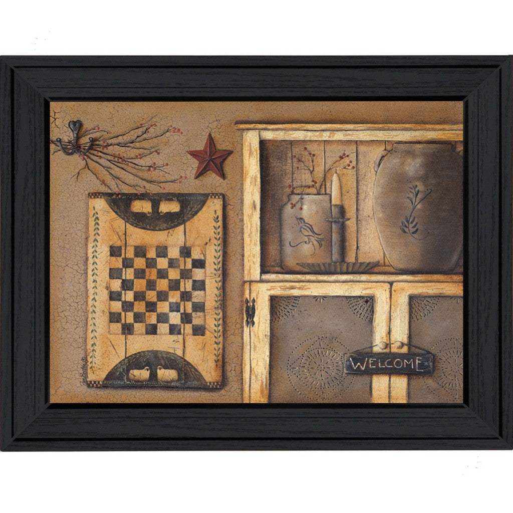 Country Treasures Black Framed Print Wall Art - Homeroots - Flyclothing LLC