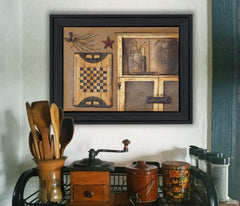 Country Treasures Black Framed Print Wall Art - Homeroots