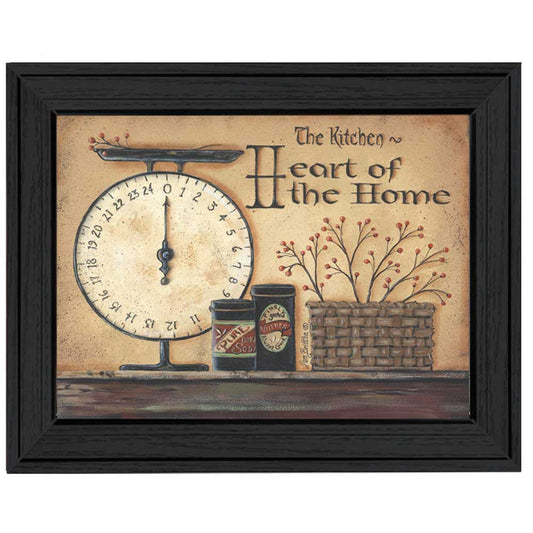 Heart of the Home 3 Black Framed Print Kitchen Wall Art - Homeroots