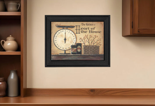 Heart of the Home 3 Black Framed Print Kitchen Wall Art - Homeroots