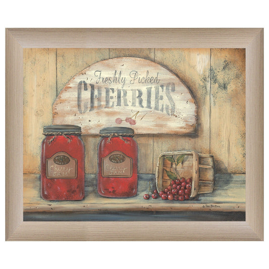 CHERRY JAM 1 Brown Framed Print Wall Art - Homeroots