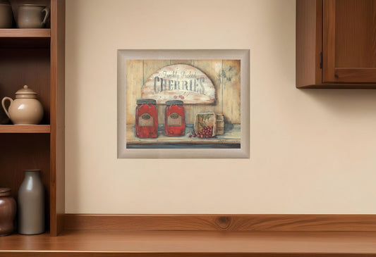 CHERRY JAM 1 Brown Framed Print Wall Art - Homeroots