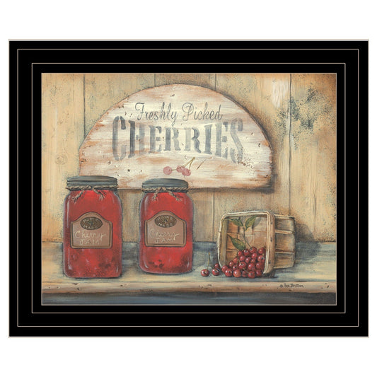 CHERRY JAM 2 Black Framed Print Wall Art - Homeroots