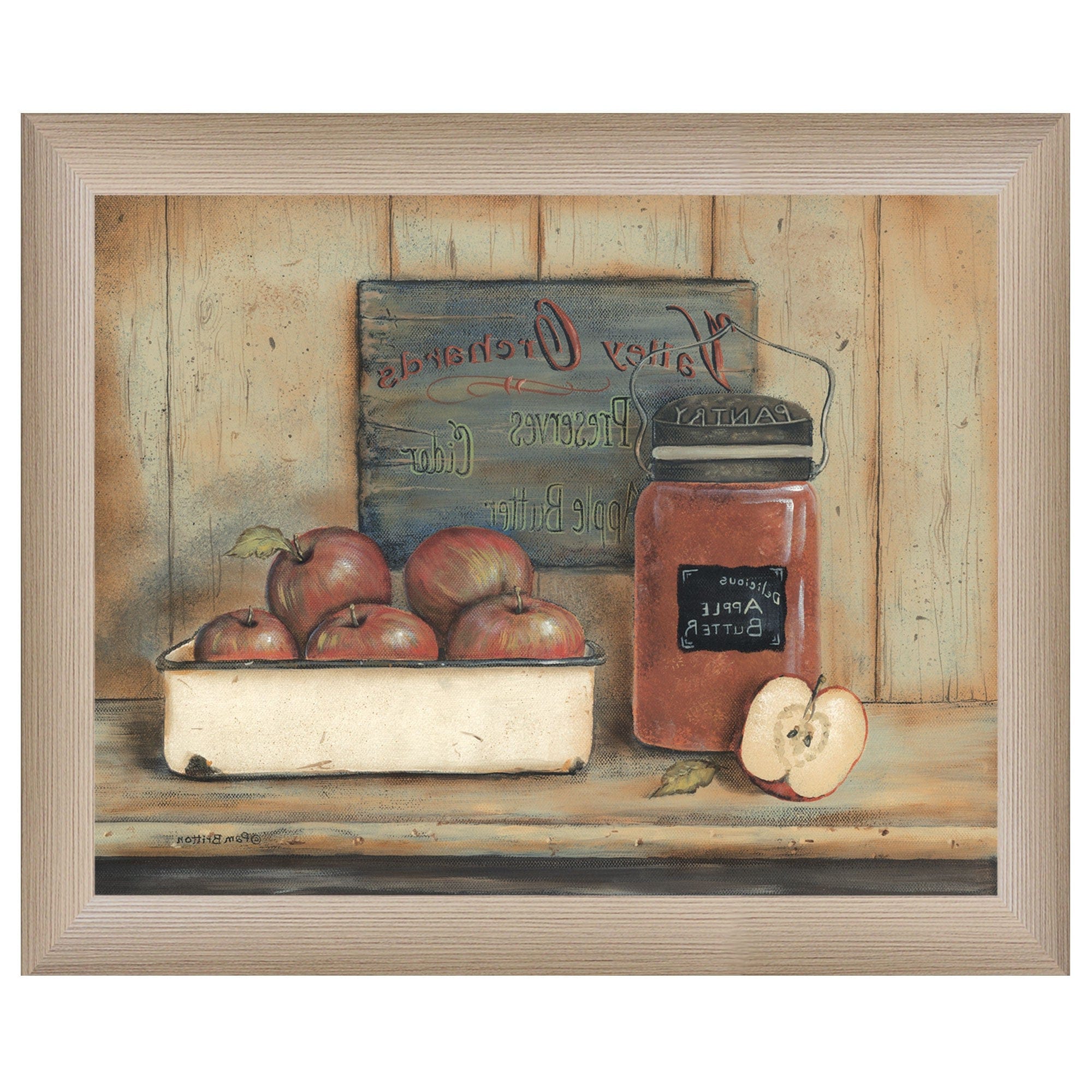 Apple Butter 1 Brown Framed Print Wall Art - Homeroots