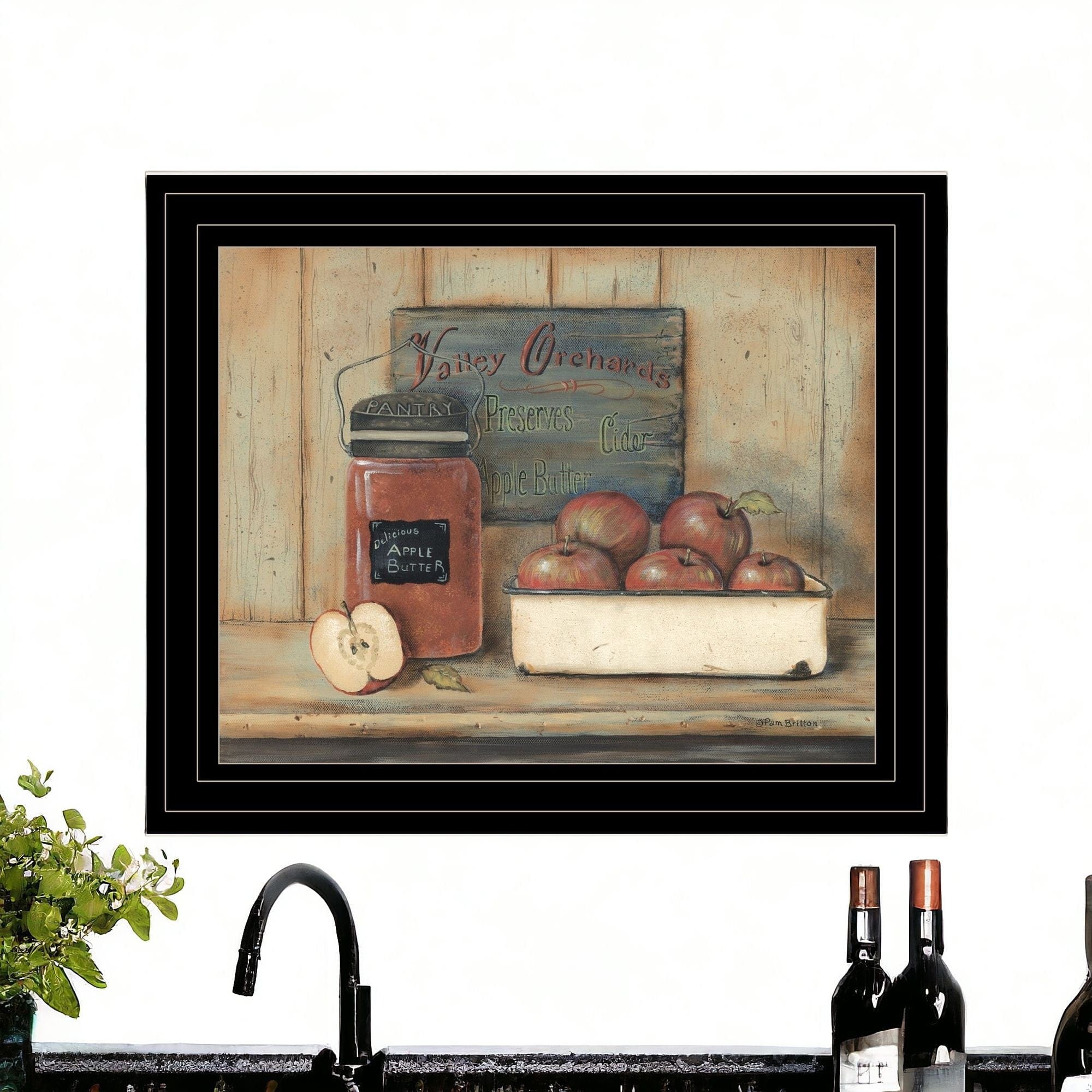 Apple Butter 2 Black Framed Print Kitchen Wall Art - Homeroots